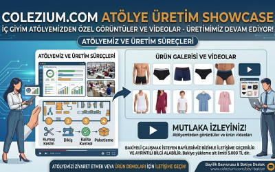 Kadın , Erkek ve Çocuk  İç Giyim Üretimimiz Tüm Hızı İle Devam Ediyor.