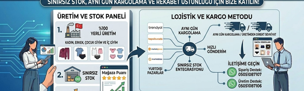 Kadın , Erkek ve Çocuk Giyim ve İç Giyim Üretimimiz Başladı Kadın , Erkek ve Çocuk Giyim ve İç Giyim Üretimimiz Başladı
