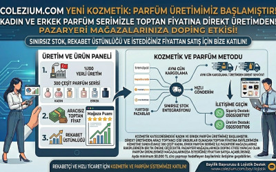 Kozmetik Kategorisinde Kadın ve Erkek Parfüm Üretimimiz Başlamıştır.