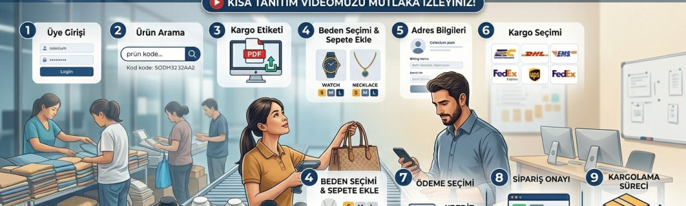 Colezium.com Dropshipping Bayi Sipariş Verme ve Kargo Etiketi Yükleme Colezium.com Dropshipping Bayi Sipariş Verme ve Kargo Etiketi Yükleme