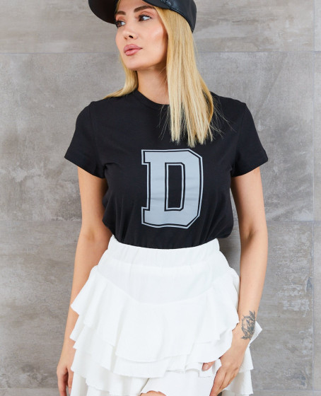 Kadın D Baskılı T-shirt