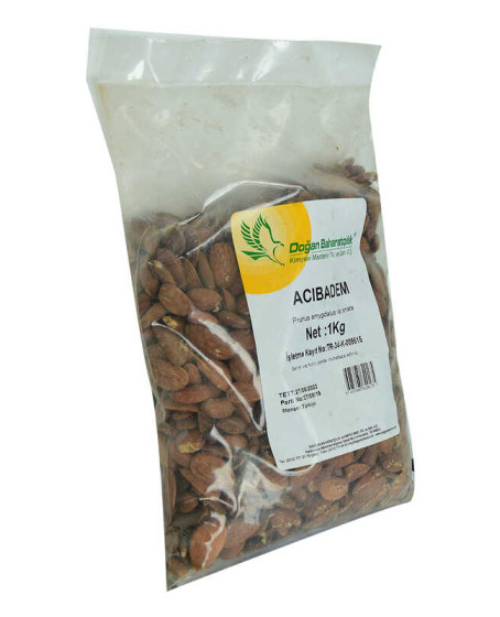 Acı Badem Çiğ Doğal 1000 Gr Paket