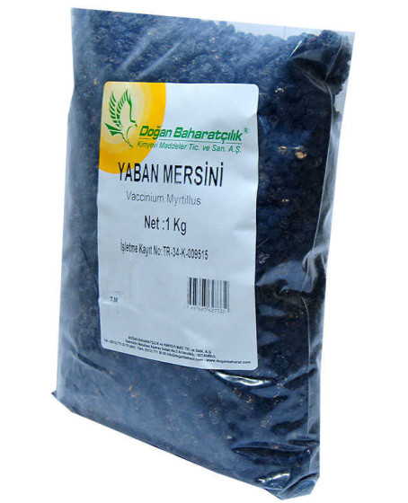 Acı Yaban Mersini Siyah Doğal 1000 Gr Paket