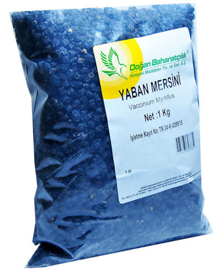 Acı Yaban Mersini Siyah Doğal 1000 Gr Paket
