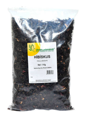 Afrika Bamya Çiçeği Hibiskus Mekke Gülü Doğal 1000 Gr Paket