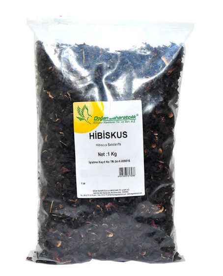 Afrika Bamya Çiçeği Hibiskus Mekke Gülü Doğal 1000 Gr Paket