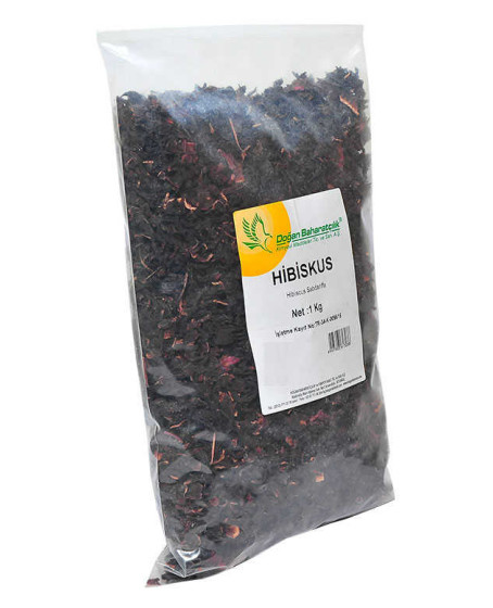 Afrika Bamya Çiçeği Hibiskus Mekke Gülü Doğal 1000 Gr Paket