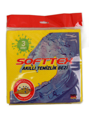 Akıllı Temizlik Bezi Mikro Gözenekli Emici Doku Karışık Renkli 3 Adet