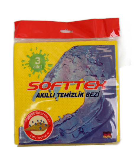 Akıllı Temizlik Bezi Mikro Gözenekli Emici Doku Karışık Renkli 3 Adet Akıllı Temizlik Bezi Mikro Gözenekli Emici Doku Karışık Renkli 3 Adet
