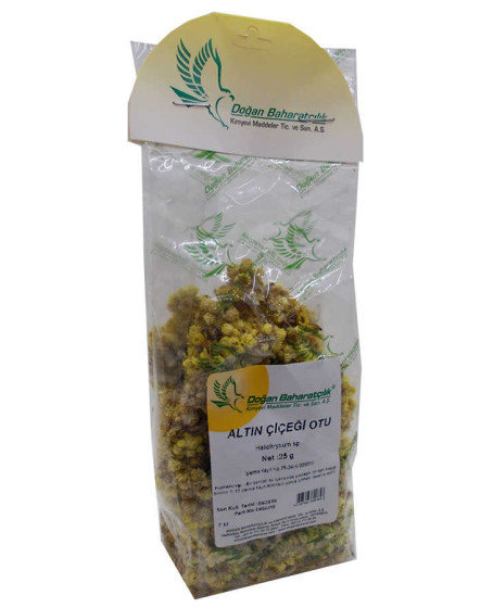 Altın Otu Çiçeği Ölmez Çiçek Doğal 25 Gr Paket