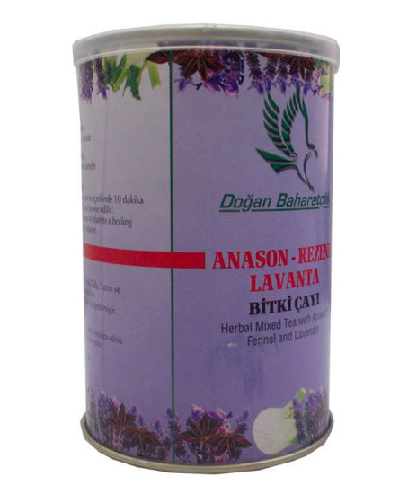 Anason Rezene Lavanta 100 Gr Teneke Kutu