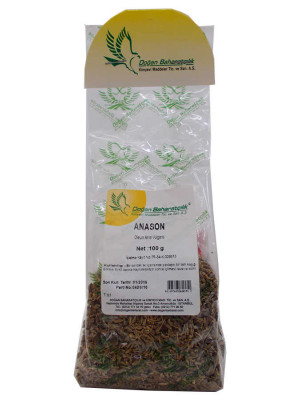 Anason Tohumu Doğal Tane 100 Gr Paket