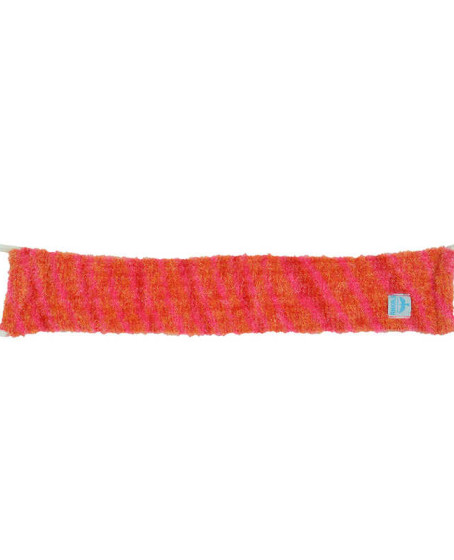 İpli Sırt ve Vücut Yumuşak Banyo Lifi Pembe-Turuncu 56x10 Cm