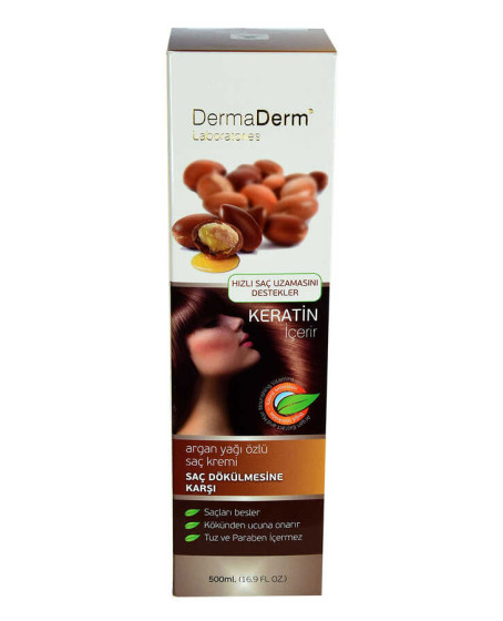 Argan Yağı Özlü Saç Kremi Keratinli (Tuz ve Paraben İçermez) 500 ML Argan Yağı Özlü Saç Kremi Keratinli (Tuz ve Paraben İçermez) 500 ML