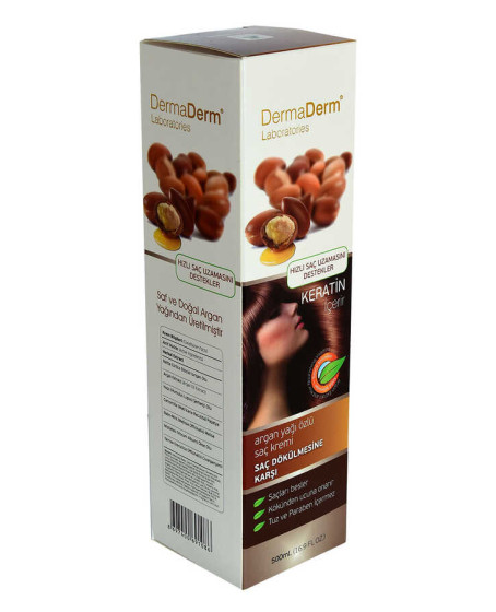 Argan Yağı Özlü Saç Kremi Keratinli (Tuz ve Paraben İçermez) 500 ML Argan Yağı Özlü Saç Kremi Keratinli (Tuz ve Paraben İçermez) 500 ML