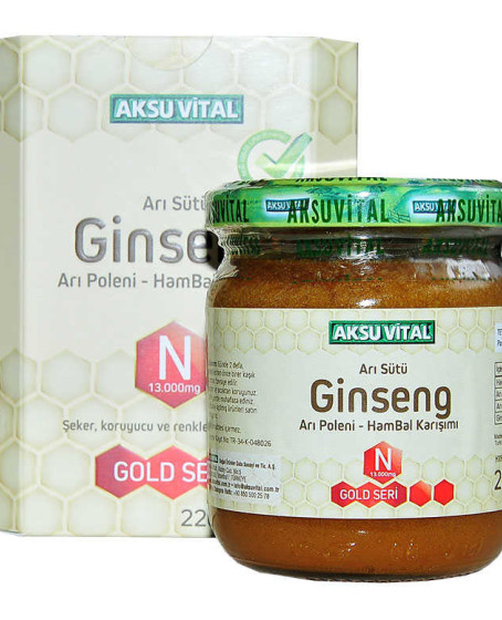Arı Sütü Ginseng Polen Bal Karışımı 220 Gr