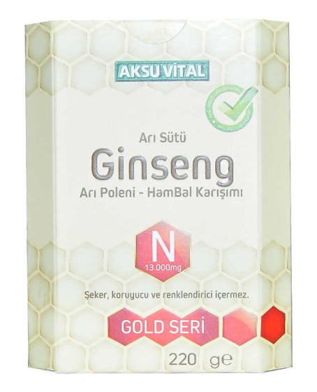 Arı Sütü Ginseng Polen Bal Karışımı 220 Gr