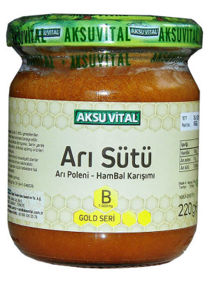 Arı Sütü Polen Bal Karışımı B 7.000 Mg Gold Seri 220 Gr