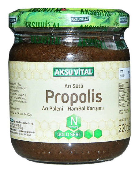 Arı Sütü Propolis Polen Bal Karışımı 220 Gr