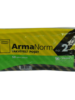 ArmaNorm Takviyeli Çanta Poşet Karma Desen Renk 35X25 50 Adet No:2