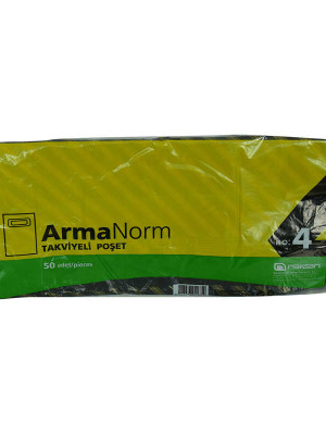 ArmaNorm Takviyeli Çanta Poşet Karma Desen Renk 40X50 50 Adet No:4