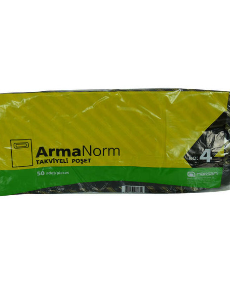 ArmaNorm Takviyeli Çanta Poşet Karma Desen Renk 40X50 50 Adet No:4