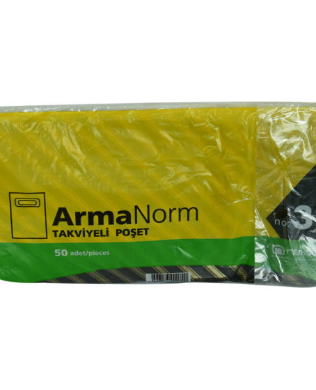 ArmaNorm Takviyeli Çanta Poşet Karma Desen Renk 42X32 50 Adet No:3