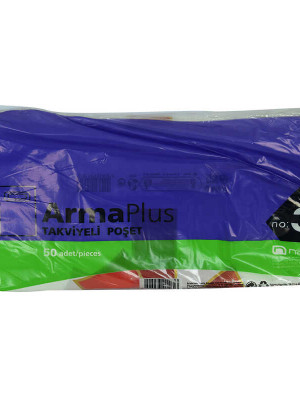 ArmaPlus Takviyeli Çanta Poşet Karma Desen Renk 30X45 50 Adet No:3