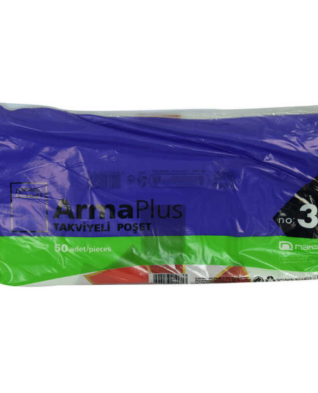 ArmaPlus Takviyeli Çanta Poşet Karma Desen Renk 30X45 50 Adet No:3 ArmaPlus Takviyeli Çanta Poşet Karma Desen Renk 30X45 50 Adet No:3
