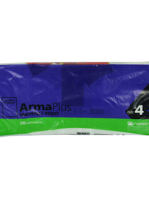 ArmaPlus Takviyeli Çanta Poşet Karma Desen Renk 40X50 50 Adet No:4