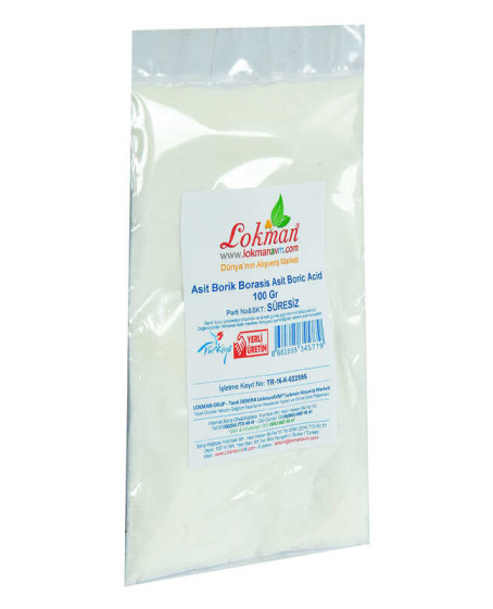 Asit Borik Borasis Asit Boric Acid 100 Gr Paket