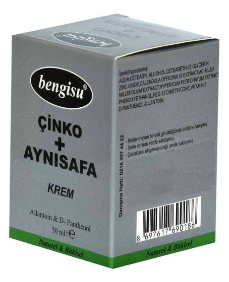 Aynısafa + Çinko Bitkisel Krem Allantoin ve D- Panthenol 50 ML