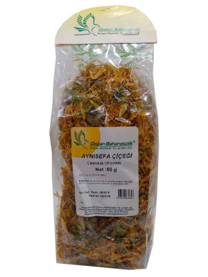 Aynısefa Çiçeği Portakal Nergisi Çiçeği Doğal Calendula 50 Gr Paket