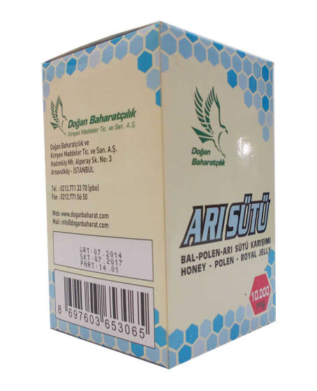Bal Polen Arı Sütü Karışımı Normal Doz 10000 Mg