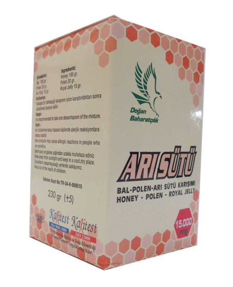 Bal Polen Arı Sütü Karışımı Süper Doz 15000 Mg