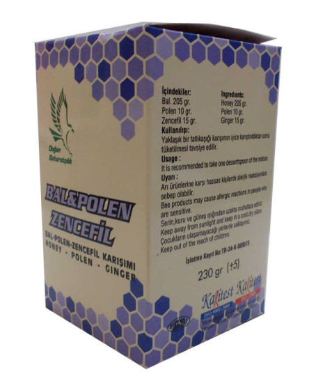 Bal Polen Zencefil Karışımı 230 Gr