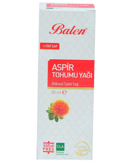 Aspir Tohumu Yağı Soğuk Pres 50 ML Cam Şişe