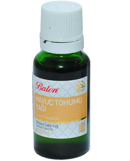 Havuç Tohumu Yağı Soğuk Pres 20 ML Cam Şişe