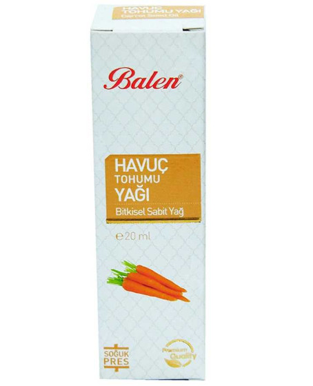 Havuç Tohumu Yağı Soğuk Pres 20 ML Cam Şişe