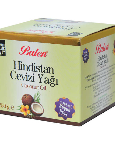 Hindistan Cevizi Yağı Soğuk Pres 250 Gr Cam Şişe