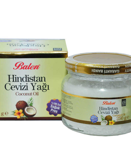 Hindistan Cevizi Yağı Soğuk Pres 250 Gr Cam Şişe