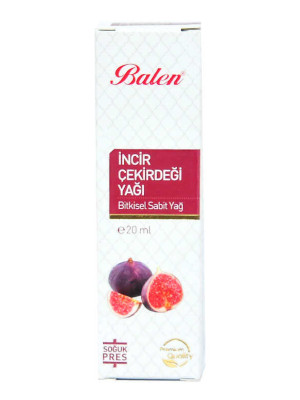 İncir Çekirdeği Yağı Soğuk Pres 20 ML Cam Şişe