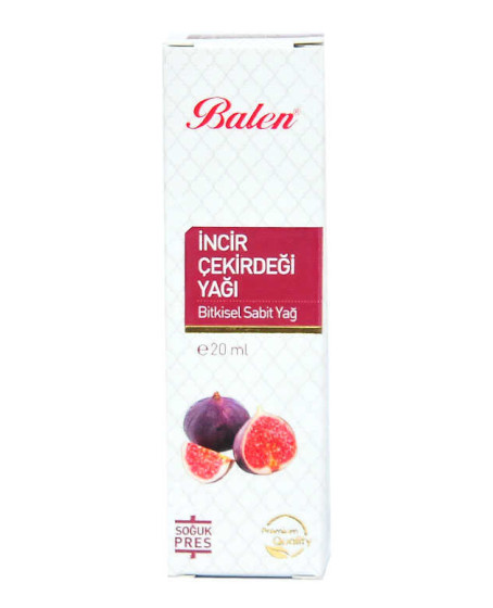 İncir Çekirdeği Yağı Soğuk Pres 20 ML Cam Şişe