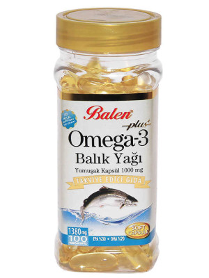 Omega 3 Plus+ Balık Yağı Yumuşak 100