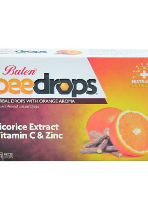 Portakal Aromalı Bitkisel Drops 24Adet