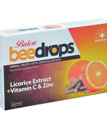 Portakal Aromalı Bitkisel Drops 24Adet