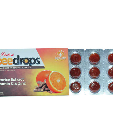 Portakal Aromalı Bitkisel Drops 24Adet