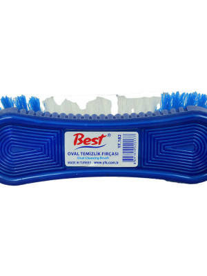 Oval Temizlik Fırçası Plastik Halı Fırça Karışık Renk 17 Cm