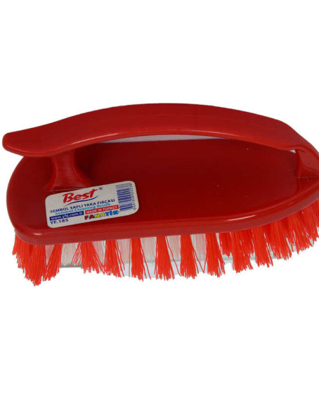 Yaka Fırçası Sembol Plastik Tutma Saplı Fırça Karışık Renk 14 Cm