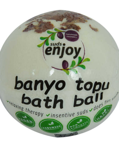 Beyaz Gül El Yapımı Banyo Küvet Topu Sabunu Beyaz 90-120 Gr